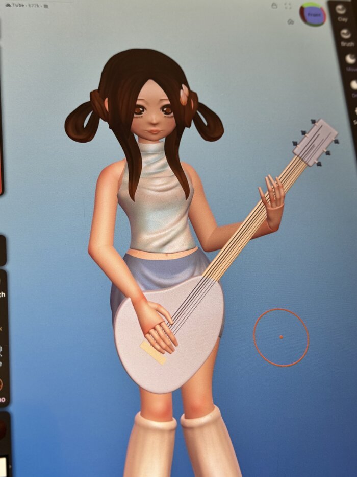 custom OC finished character render