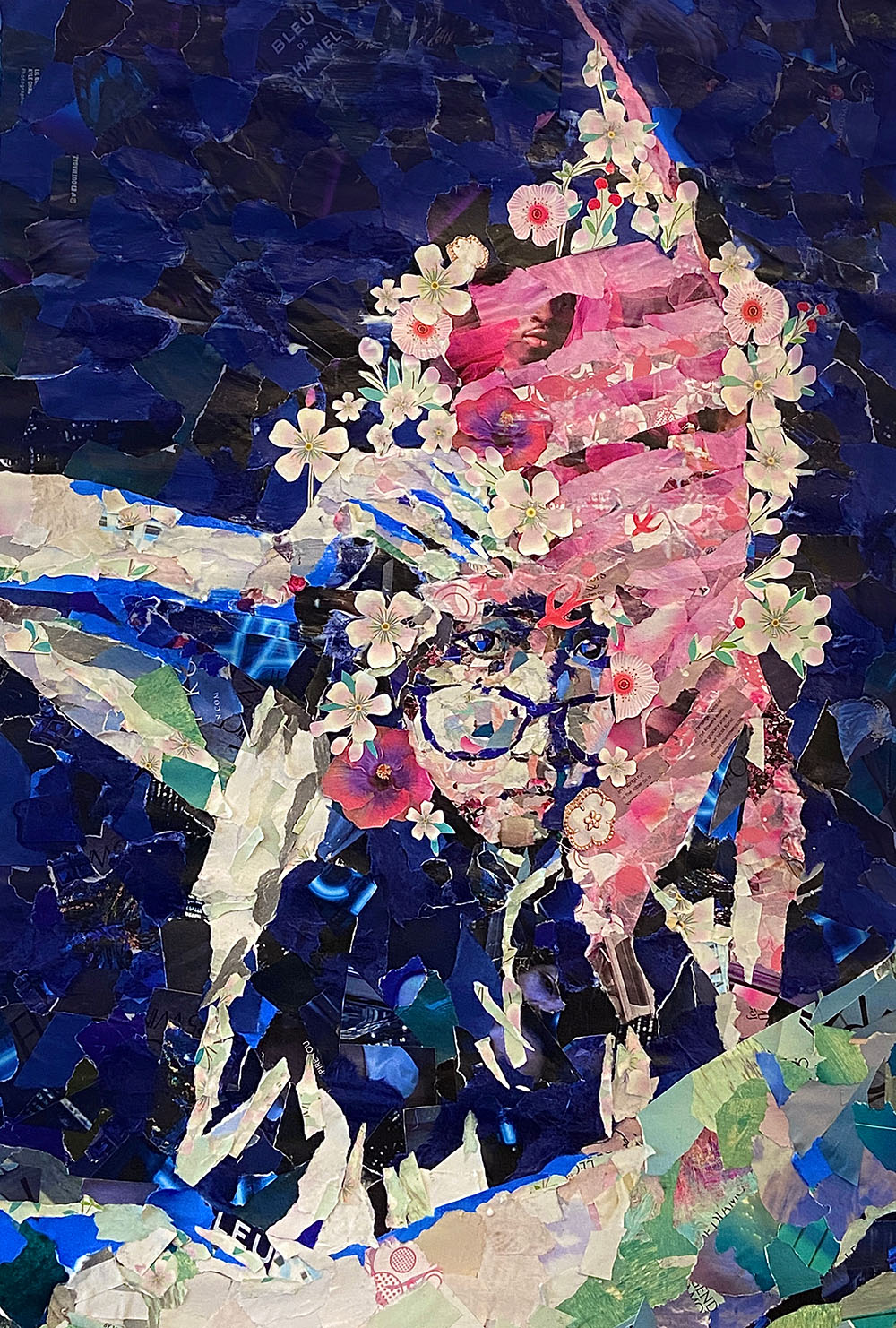 girl with a leaf